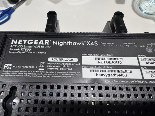 NETGEAR Nighthawk X4S AC2600 Model R7800 Dual-Band WIFI 5G Router - Picture 2 of 5