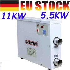 5.5KW Schwimmbadheizung Poolheizung Thermostat Wärmetauscher Wärmepumpe 220V DE