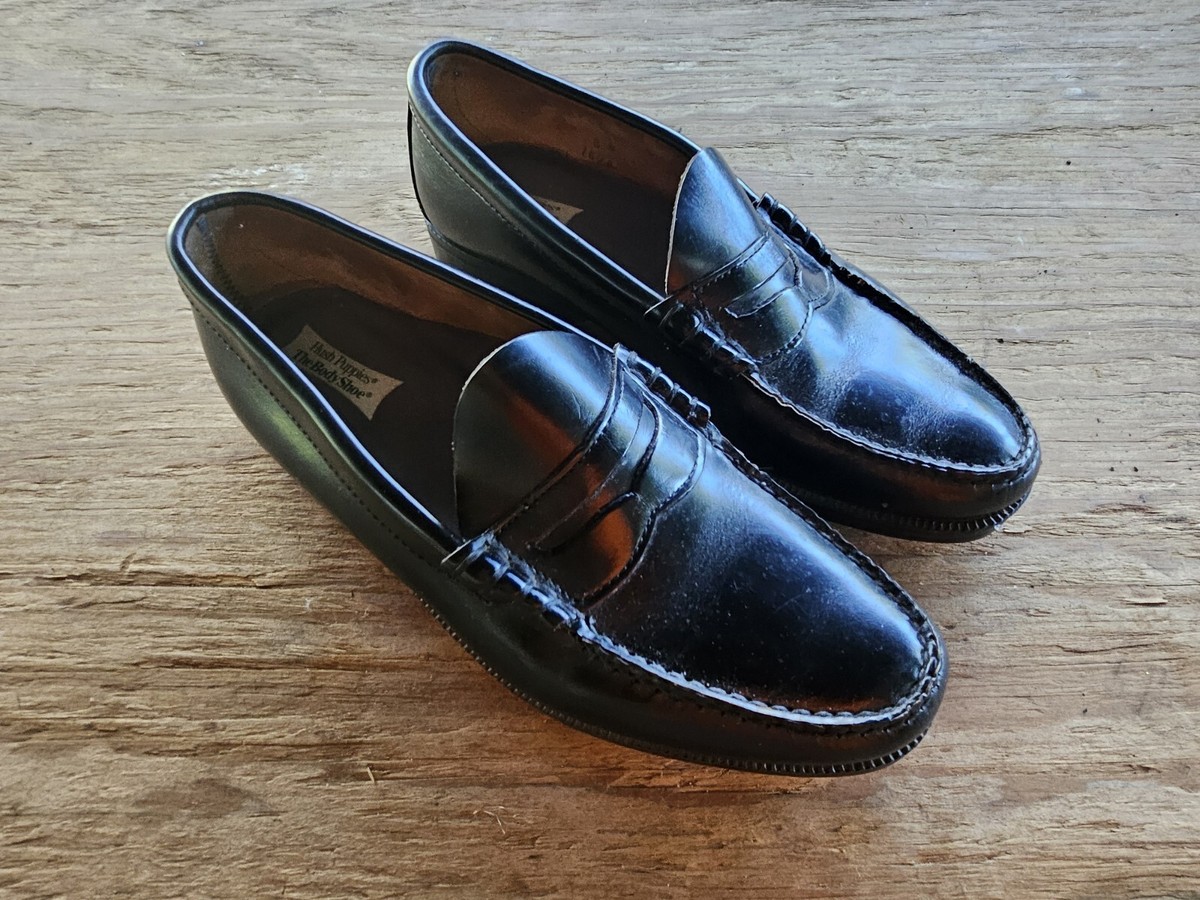 Hush Puppies Black Leather Penny Loafers Hush Puppies Shoes | Comfortable Casual Shoes, Sandals  main image 3
