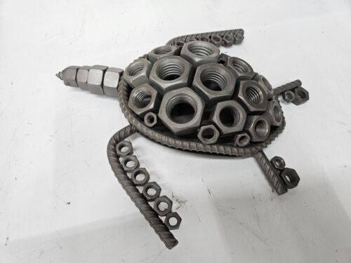 LOGGERHEAD TURTLE Hand Made Welded Art - Picture 2 of 5