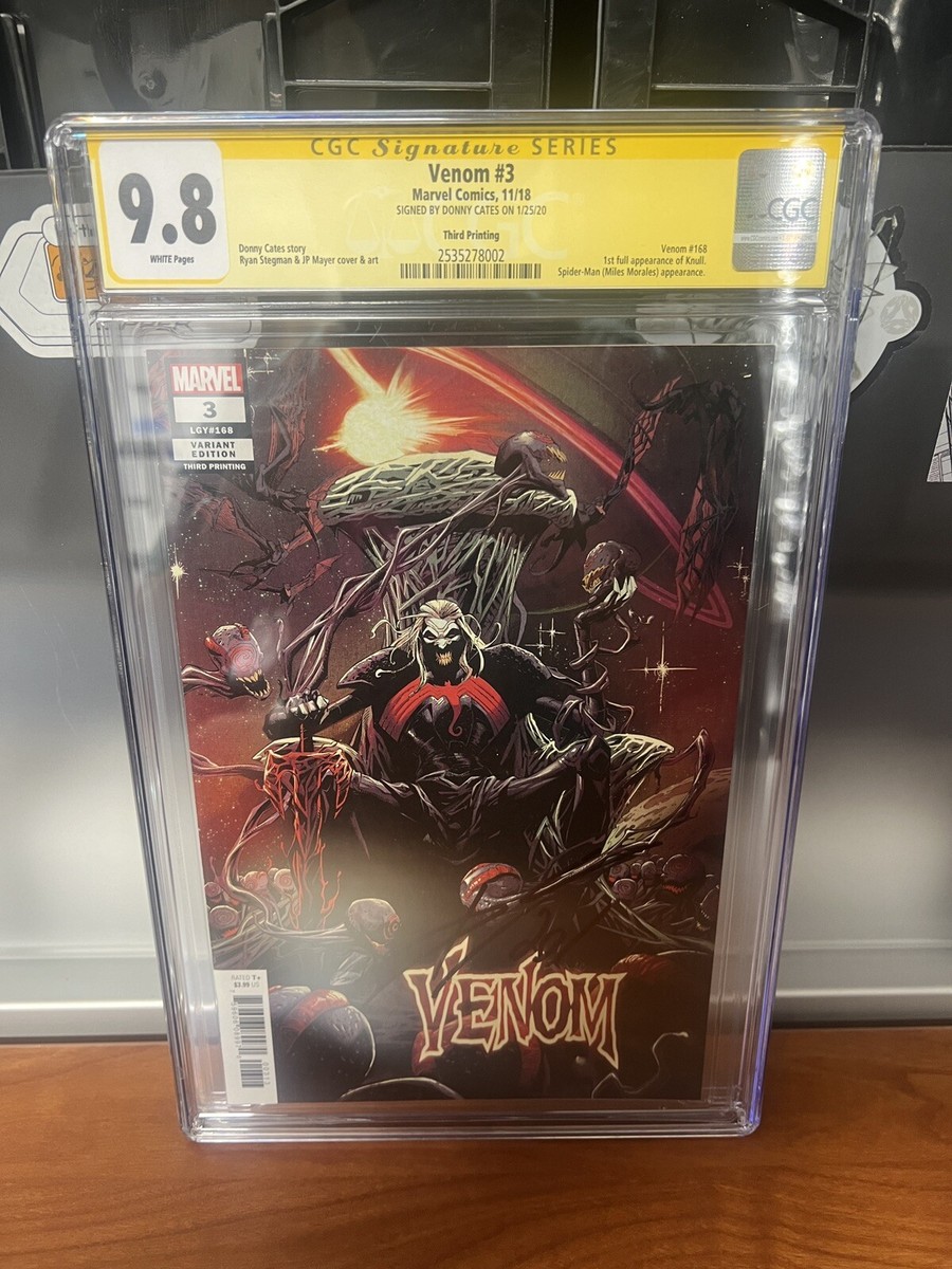 Venom #3 3rd Print CGC 9.8 SS by Donny Cates 2018 And 1st
