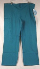 H.Q.High Quility Basics Draw String Cargo Scrub Pants 4100 RET1 Teal L 207K
