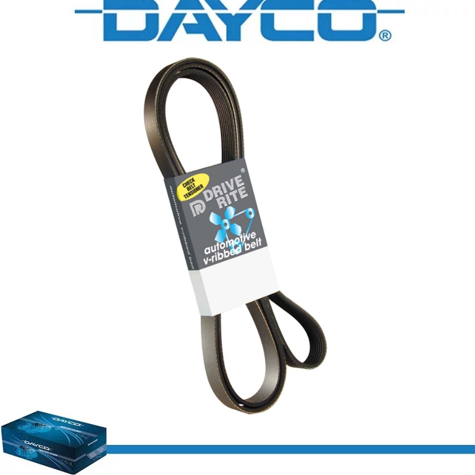 Dayco V-Ribbed Belt for 1990-2000 Chevy K2500 5.7L V8-image