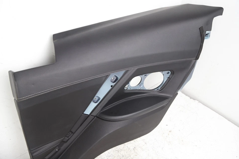 12-18 BMW 650I 640I F13 REAR LEFT & RIGHT DOOR PANEL COVER BLACK W/ STITCHING - Image 3 of 4