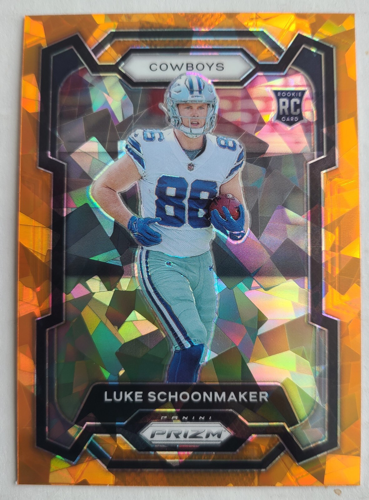 2023 Panini Prizm - Rookies Orange Ice #325 Luke Schoonmaker (RC)