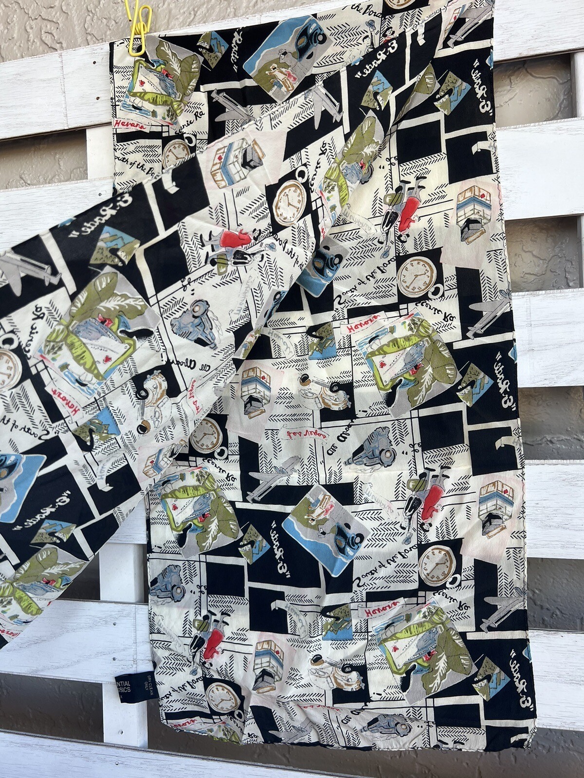 Essential Classics Silk Scarf Rectangular Citys H… - image 9