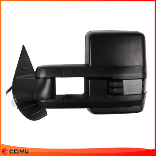 Tow Mirrors Power Heated Signal Puddle Clearance lamp pair For 07-13 Chevy GMC