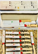 Vintage Chef's Collection Stainless Steel Complete Kitchen Knife Set /Japan/New