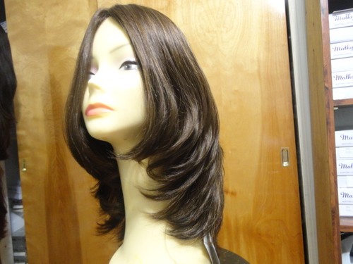 Peluca Malky Sheitel Europea Multidireccional Cabello Humano Mediano Marrón 8-4 Grande - Imagen 4 de 12