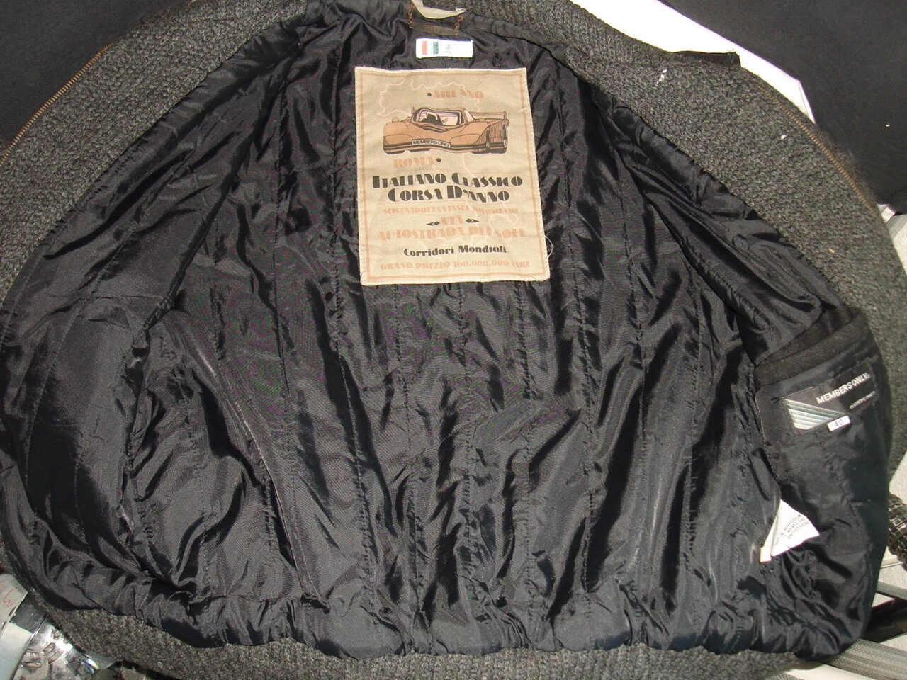 Milano Italiano Classico Corsa D'Anno Grand Prix Members Only Wool Jacket Sz. 40 image 10