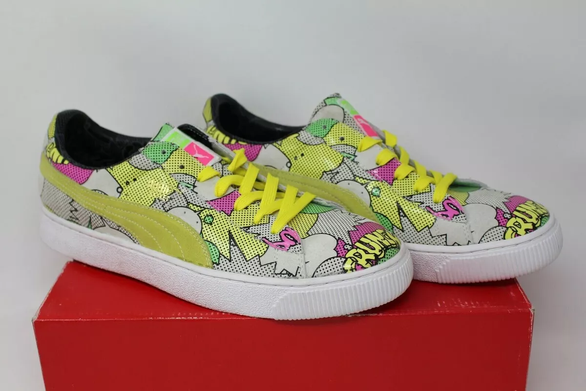 Puma BASKET 68 PRINT Comics cat future furio drift clyde roma Shoe