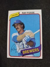 1980 Topps #327 Ray Fosse Milwaukee Brewers Baseball Card