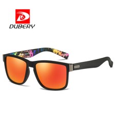DUBERY Sports Polarized Sunglasses for Men Women Square Driving Glasses HD Lens
