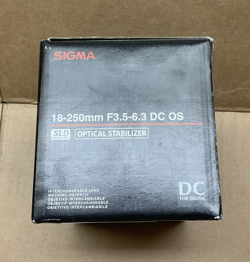 Sigma+DC+18-250mm+f%2F3.5-6.3+OS+HSM+DC+Lens+For+Nikon for sale