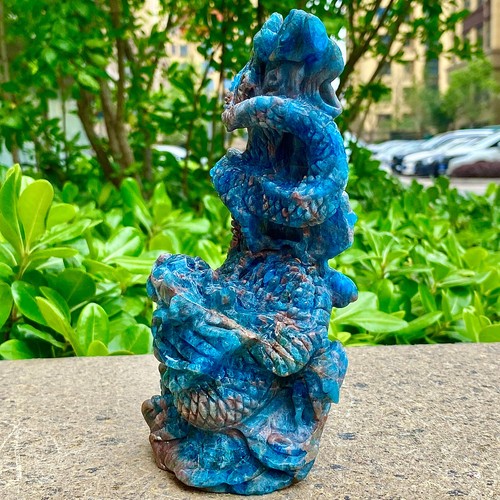 3.19LB Handmade Sculpture | Angel Blue Crystal | Love Energy Stone - 第 4/17 張圖片