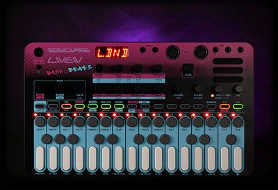 SONICWARE LIVEN BASS&BEATS Groove Wavetable Bass Synthesizer and Rhythm Machine