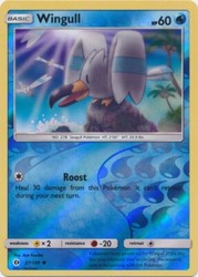 Wingull 37/149 Reverse Holo Common Sun & Moon Base Set