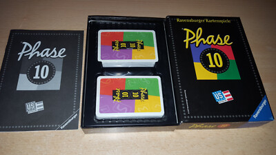 Ravensburger Games 2005 - Phase 10 - Card Game - First Edition - Card Lot NEW