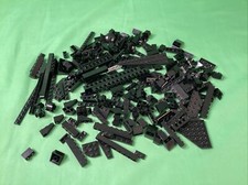 Half 1/2 pound of LEGO blocks hand sorted 8 ounces bulk, BLACK bricks- Lot 3