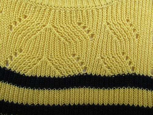 Gelb schwarz gestreifter Pullover Pulli Deko Strick Talbots Damen Größe XL - Bild 10 von 13