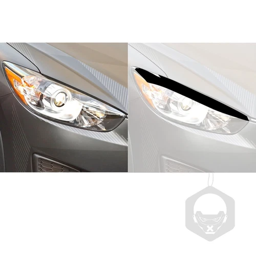 Glossy Piano Black Front Headlight Eyelid Eyebrow Cover For Mazda CX5 CX-5 13-16 - Bild 6 von 10