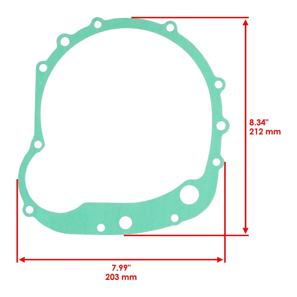 Clutch Cover Gasket for Kawasaki Ninja 600R ZX600C 1988-1997 - Image 2 of 4