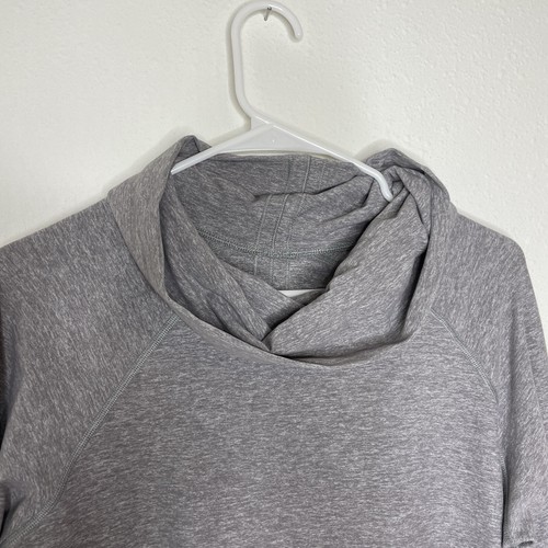 Top Lululemon Make A Move collo cappuccio manica lunga grigio erica taglia media - Foto 3 di 9