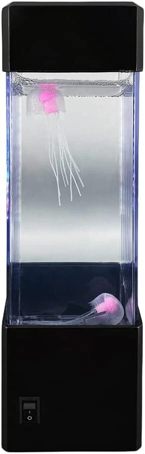 Lámpara de medusas alimentada por USB habitación oficina escritorio decoración estado de ánimo luz nocturna Foto 4 de 4