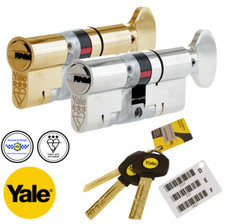 Yale Platinum Thumb Turn Euro Cylinder Lock Anti Snap uPVC and Composite Doors 