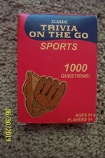 Sports Trivia On The Go Cards