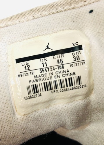 Size 12 - Jordan 1 Mid UNC Blue Nike Retro Model 554724-106 - See Photos - Picture 5 of 19
