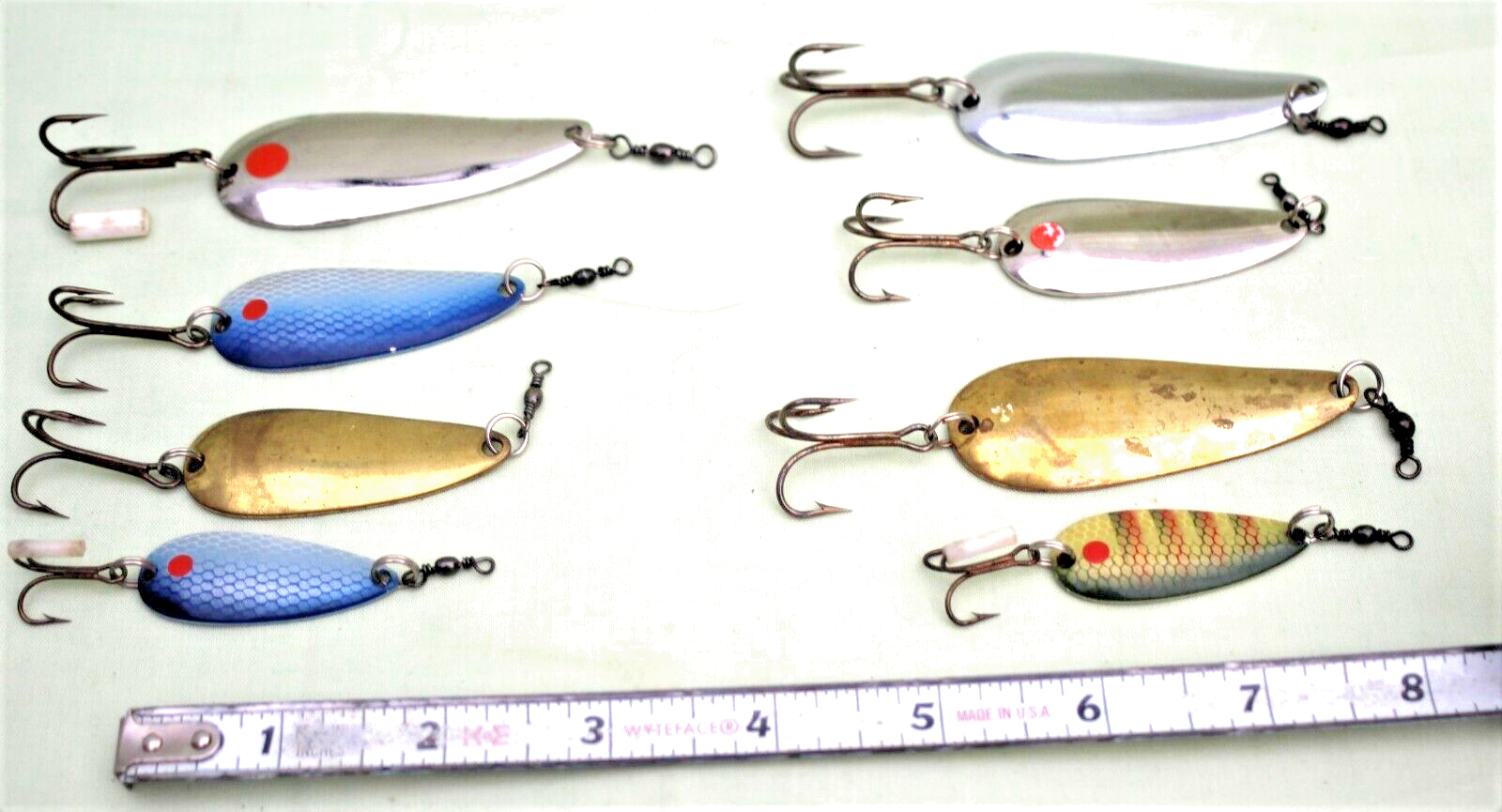 8 ABU GARCIA FLAMINGO vintage fishing spinning spoons (85) eBay