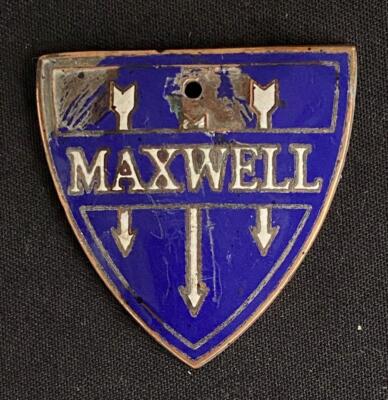 MAXWELL AUTOMOBILE KFZ EMAILLE MOTOR CAR KÜHLER EMBLEM BADGE ABZEICHEN