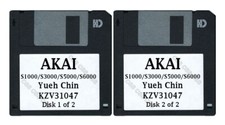 Akai S1000 / S5000 Set of Two Floppy Disks Yueh Chin KZV31047