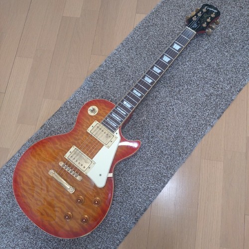 Guitare électrique modèle Epiphone Les Paul Ultra Sunburst d'occasion du Japon - Photo 1/8