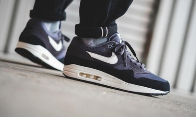 nike air max 1 thunder grey sail black