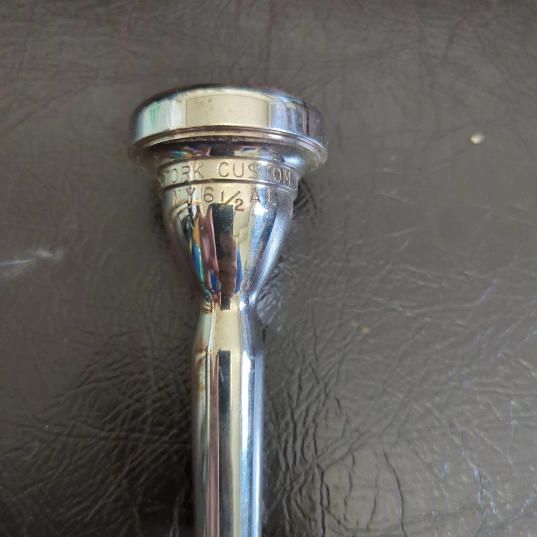 Rare Mouthpiece Stork Custom NY Series 6 1/2 AL Silver Plated