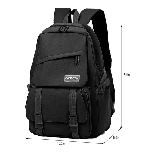Canvas Mädchen Schulrucksack Frauen Reise Loptop Schüler Büchertasche 18" Tagesrucksack - Bild 3 von 47