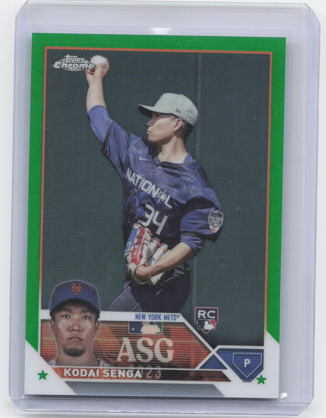 2023 Topps Chrome Update #ASGC-39 Kodai Senga 2023 All-Star Game Green #/99