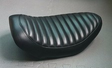 Selle Moto Vintage Tuck And Roll Transversales Pour FX FLH 1966-1984 NOIRE
