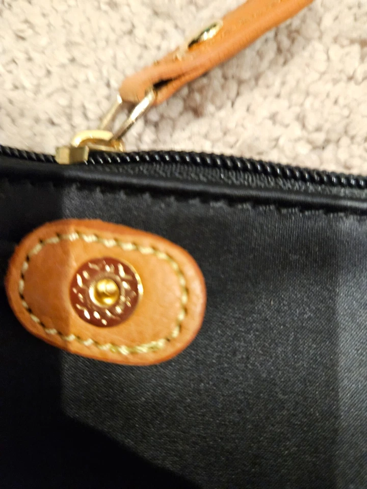 Bandolera delgada de nailon azul marino pequeña de BRIC'S (bolsa a presión con inserción de mano) 8x9 Foto 3 de 4