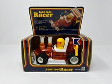Vtg Discovery World 1980 Toot Toot Racer Wind Up Power w/Original Box Hong Kong