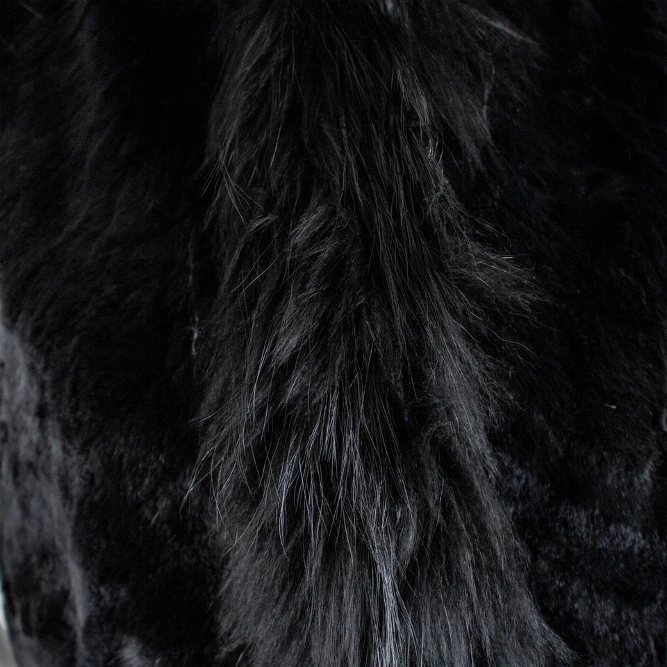 BRUNELLO CUCINELLI Nuevo Negro Piel Genuina Mujeres Chaleco Chaqueta Talla L Foto 4 de 4