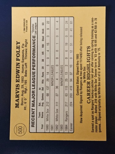 1985 Donruss Baseball Cards Complete Your Set You Pick Choose #441-550 - Picture 115 of 209