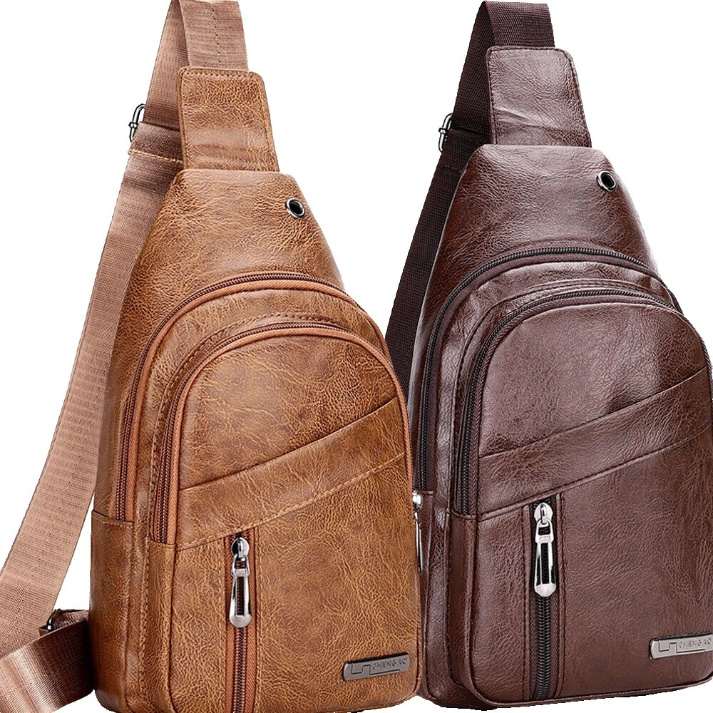 Bandolera de Cuero Hombre Retro