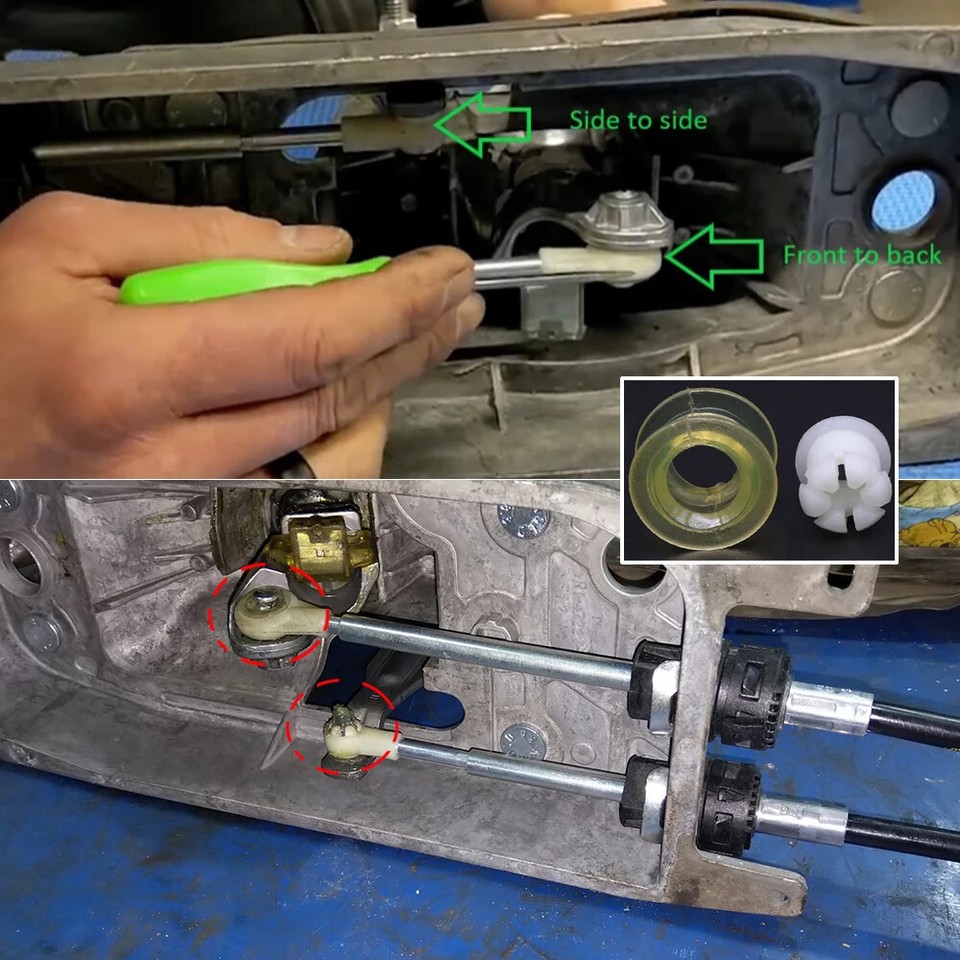 For VW Golf Gearbox Shift Cable Linkage Control Bush Shifter Cable end