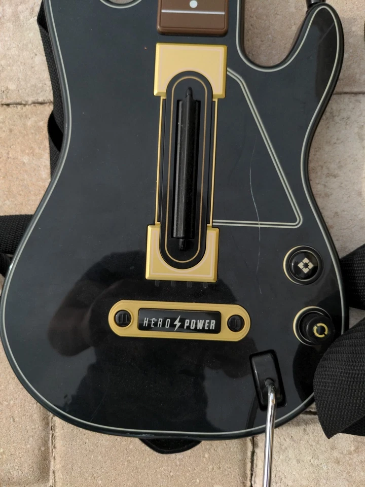 Lot of Two Guitar Hero Live Guitars for XBOX 360/PS4 Black GUITARS ONLY UNTESTED - Image 3 of 4
