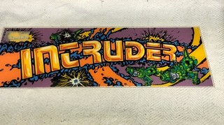 ORIGINAL Game plan INTRUDER ARCADE PLEXI MARQUEE ORIGINAL