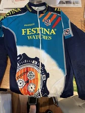 Festina Italian Mid 90’s Cycling Jersey New Size 7 3xl Snug Fit Retro Cycling
