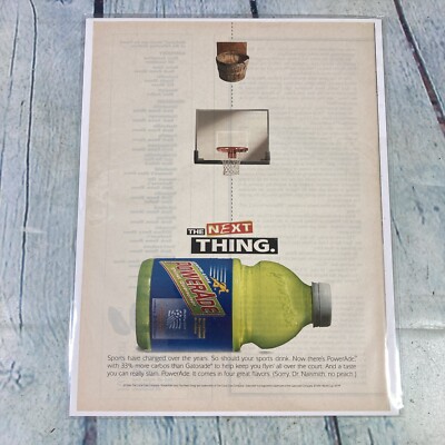 1994 Powerade Sports Drink Vintage Print Ad/Poster Promo Art Magazine Page